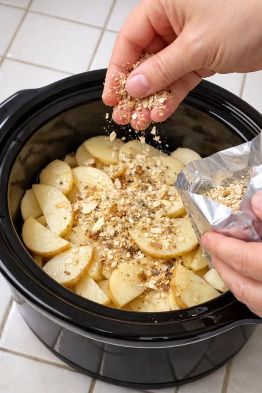 Amish Onion Potatoes — Slow Cooker