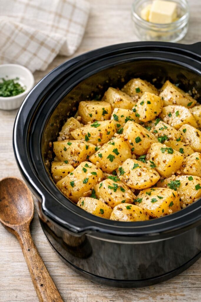 Amish Onion Potatoes — Slow Cooker