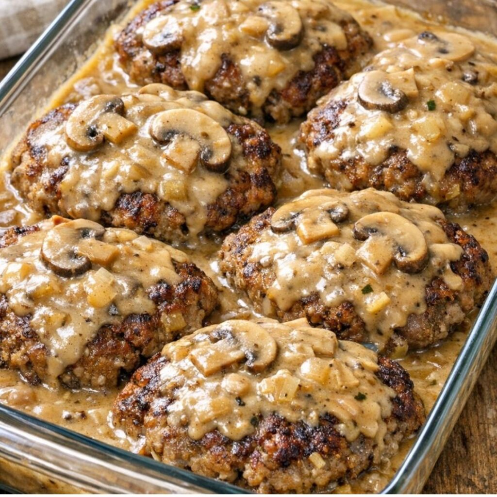 Amish Poor Man's Steak Oven Baked 4-Ingredient