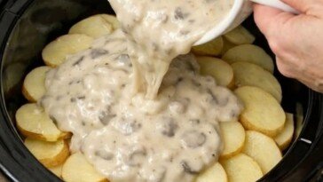 Amish Scalloped Potatoes & Ham Slow Cooker 5-Ingredients