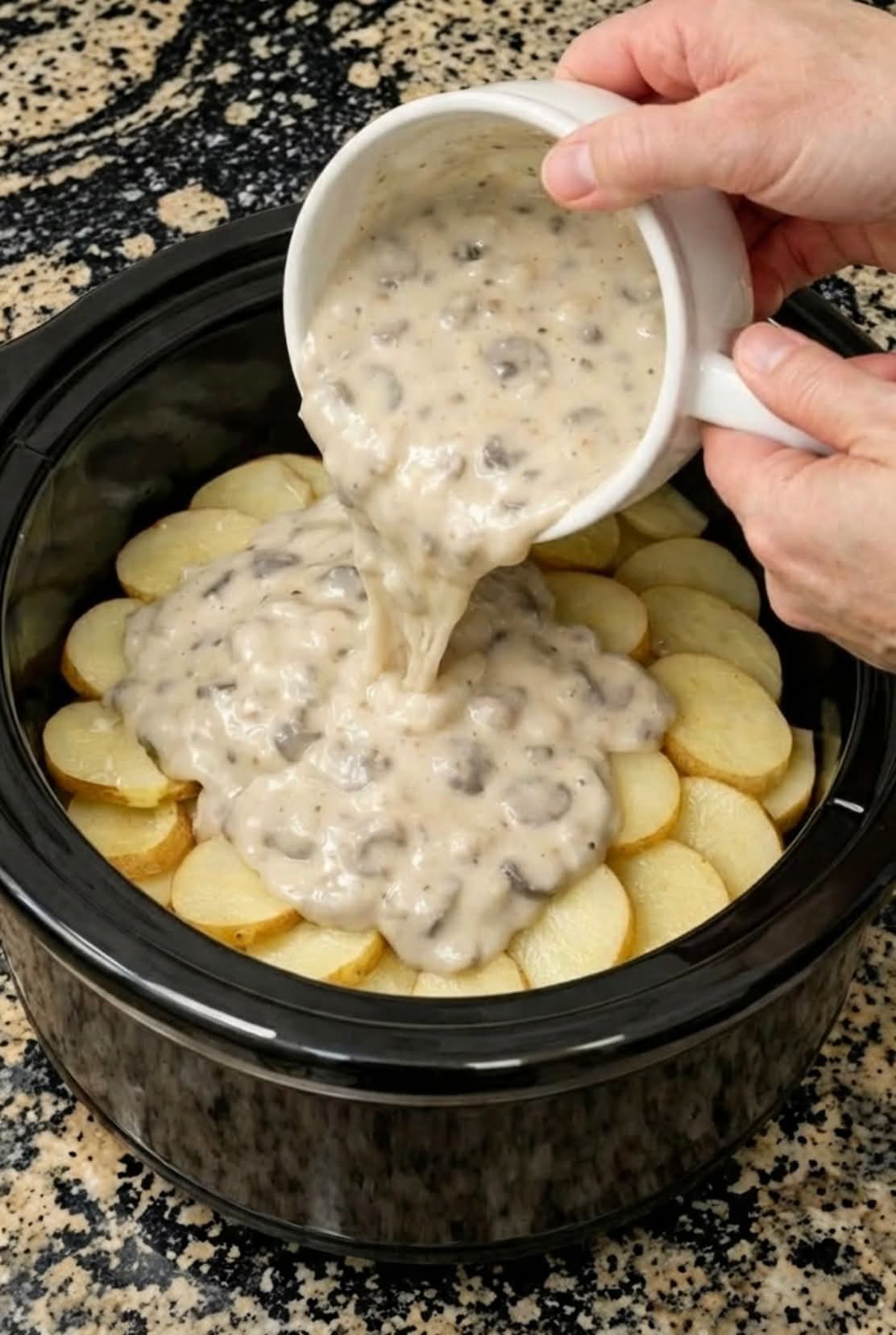 Amish Scalloped Potatoes & Ham Slow Cooker 5-Ingredients