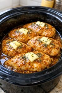 Amish-Style Honey Mustard Chicken Slow Cooker 4-Ingredient