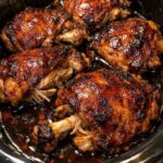 Aunt’s Saturday Thighs In Slow Cooker
