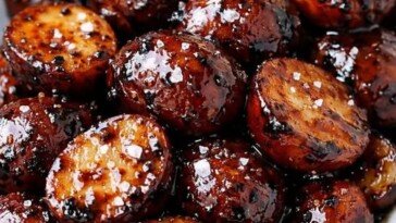 Balsamic Glazed Baby Potatoes Slow Cooker 3-Ingredient