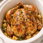 Butter Herb Chicken 4-Ingredient Slow Cooker
