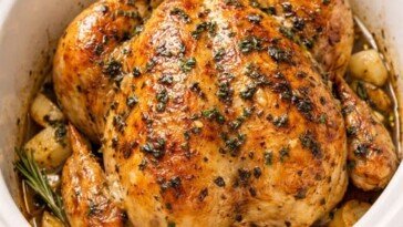 Butter Herb Chicken 4-Ingredient Slow Cooker