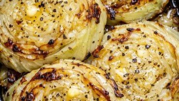 Cabbage Steaks Slow Cooker 3-Ingredient