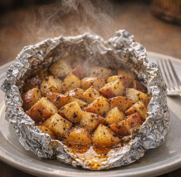 Cajun Butter Potato Packets Slow Cooker