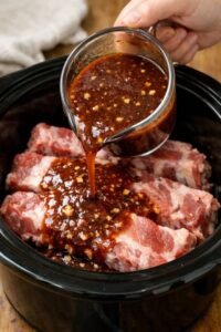 Cherry Cola Pork Ribs Slow Cooker