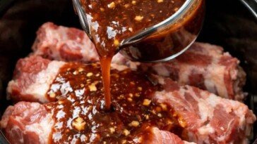 Cherry Cola Pork Ribs Slow Cooker