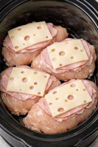 Crockpot Chicken Cordon Bleu