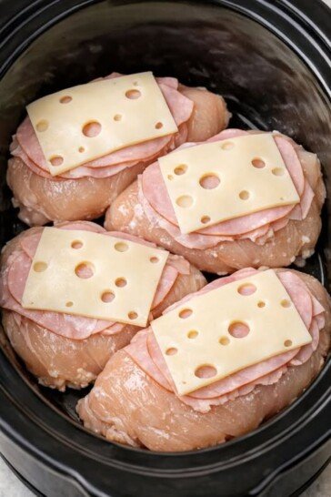 Crockpot Chicken Cordon Bleu