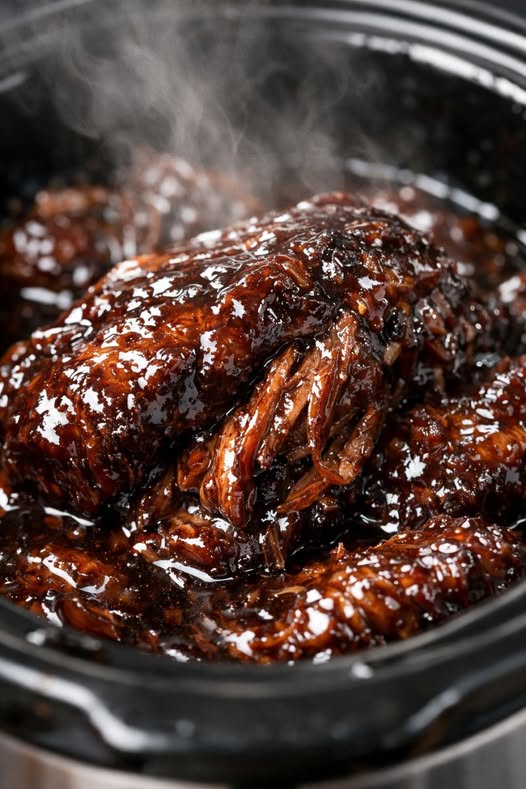 Chicken (Stringy Mystery Meat) Slow Cooker Rainy Day