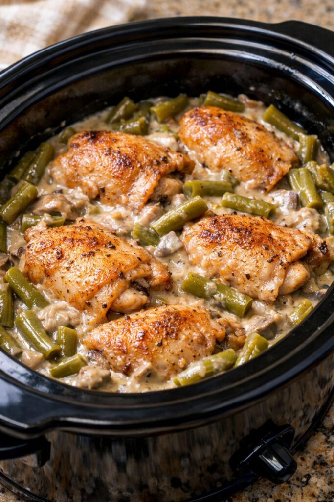 Chicken and Green Beans — Slow Cooker