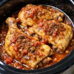 Cinco de Mayo Chicken Quarters Slow Cooker 3-Ingredient