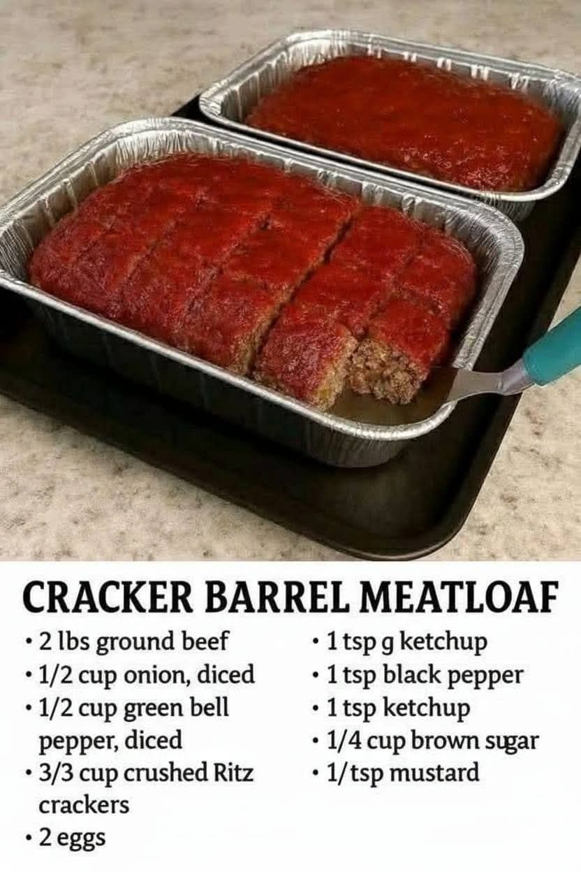 Copycat Cracker Barrel Meatloaf 🥩