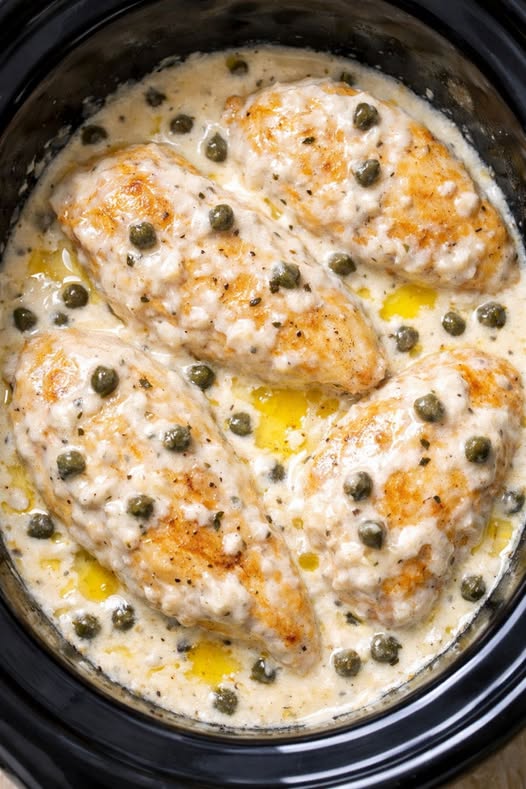 Creamy Caper Chicken Slow Cooker