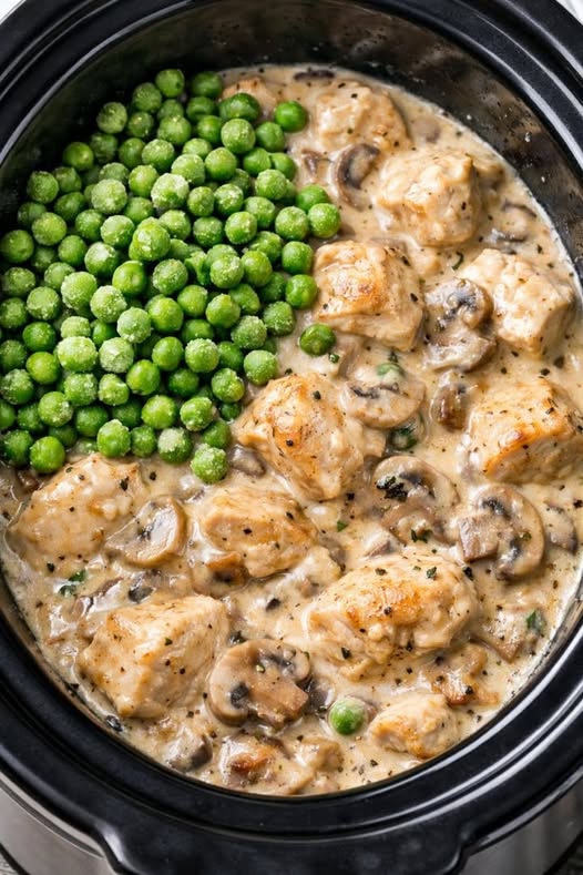 Crock Pot Chicken and Peas