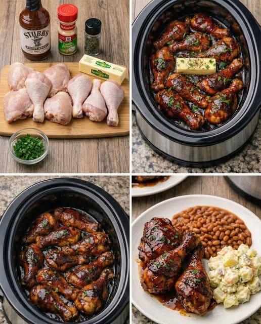 Crockpot BBQ Chicken — Melt-in-Your-Mouth