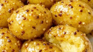 Dijon Baby Potatoes Slow Cooker 4-Ingredient