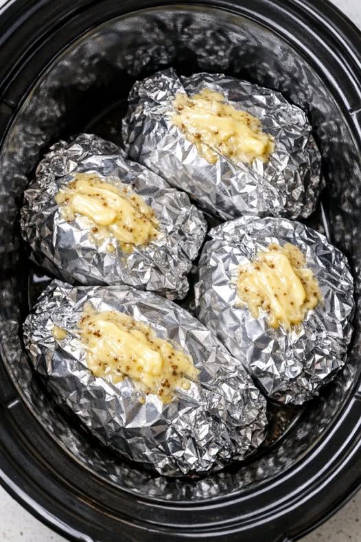 Dijon Beef Packets Slow Cooker 3-Ingredient