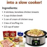 Dump 4 ingredients into a slow cooker!