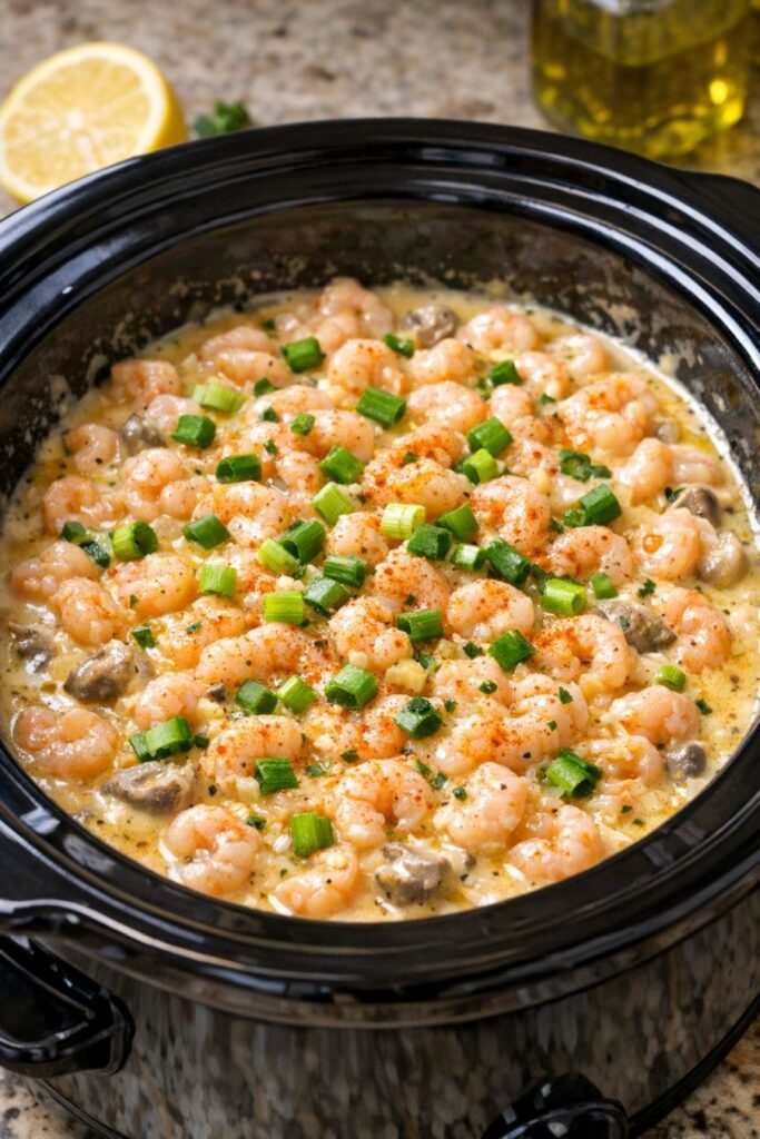 Easy Slow Cooker Shrimp