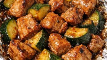 Foil Pork and Zucchini Slow Cooker