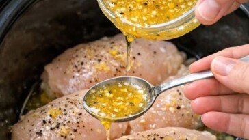 Honey Lemon Pepper Chicken Slow Cooker