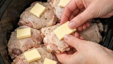 Lemon Butter Chicken Thighs In Slow Cooker