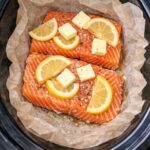 Lemon Butter Salmon (on Parchment) Slow Cooker
