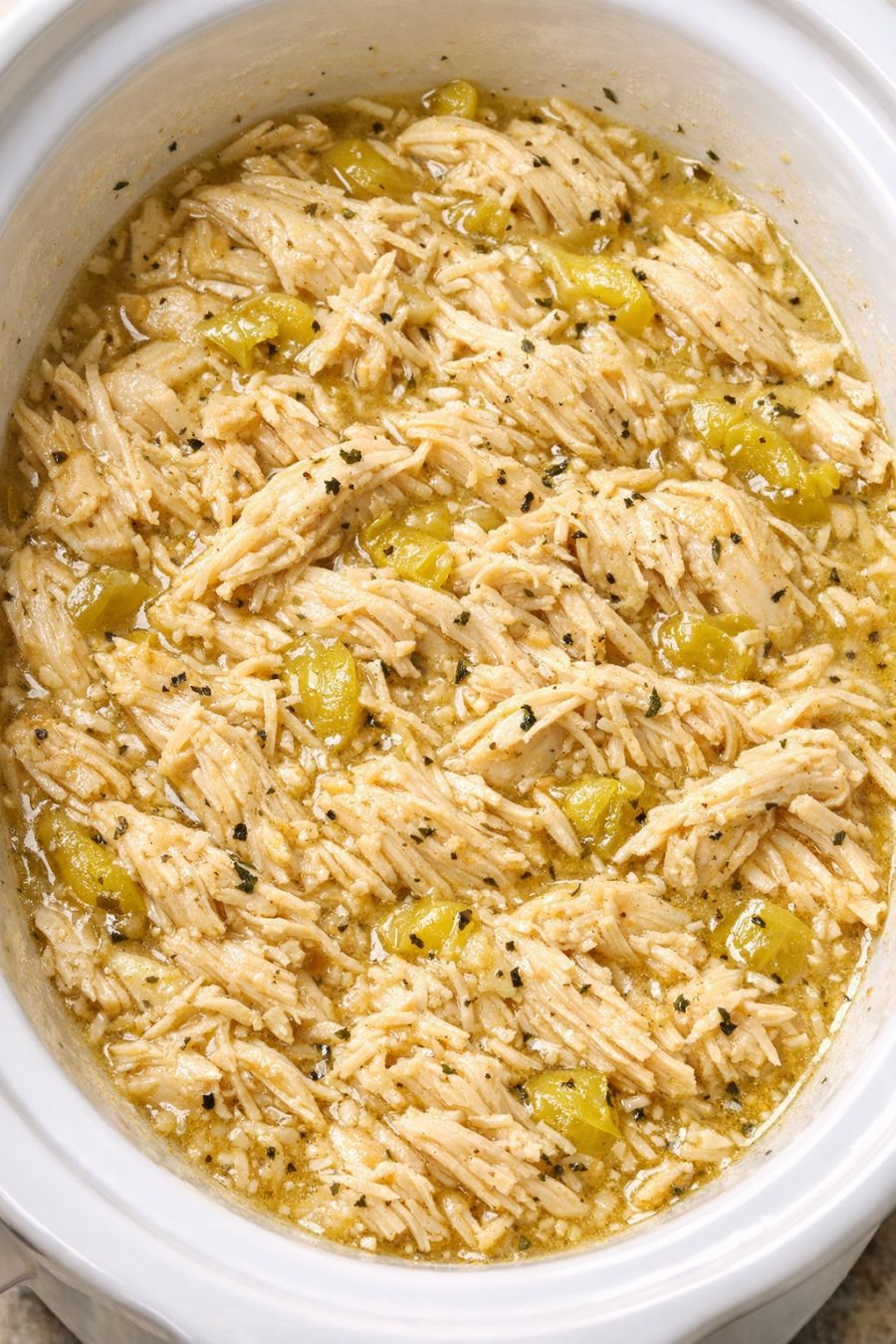 Mississippi Chicken Slow Cooker 4-Ingredient