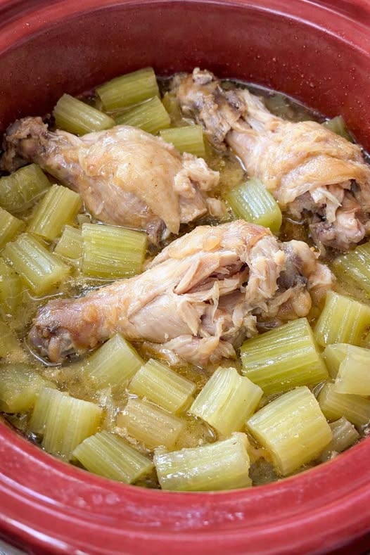 Poor Man's Chicken and Celery Slow Cooker