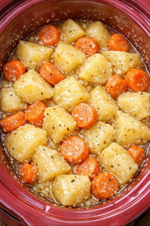 Poor Man’s Potato and Carrot Pot Slow Cooker