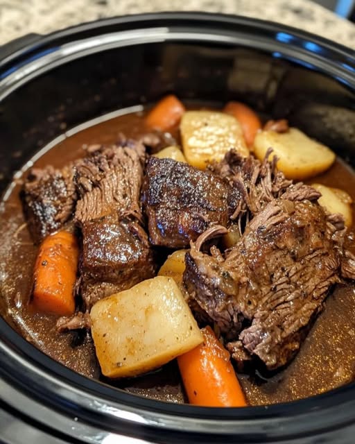 Slow Cooker 3-Packet Pot Roast