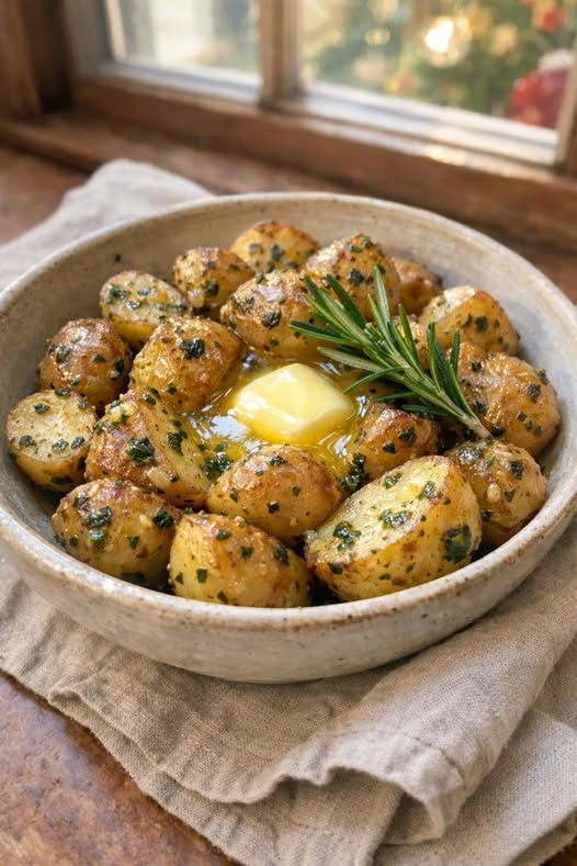 Rosemary Butter Red Potatoes Slow Cooker