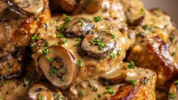 Salisbury Steaks with Mushroom Gravy Slow Cooker