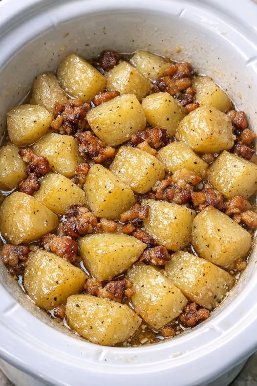 Salt Pork Potatoes Slow Cooker