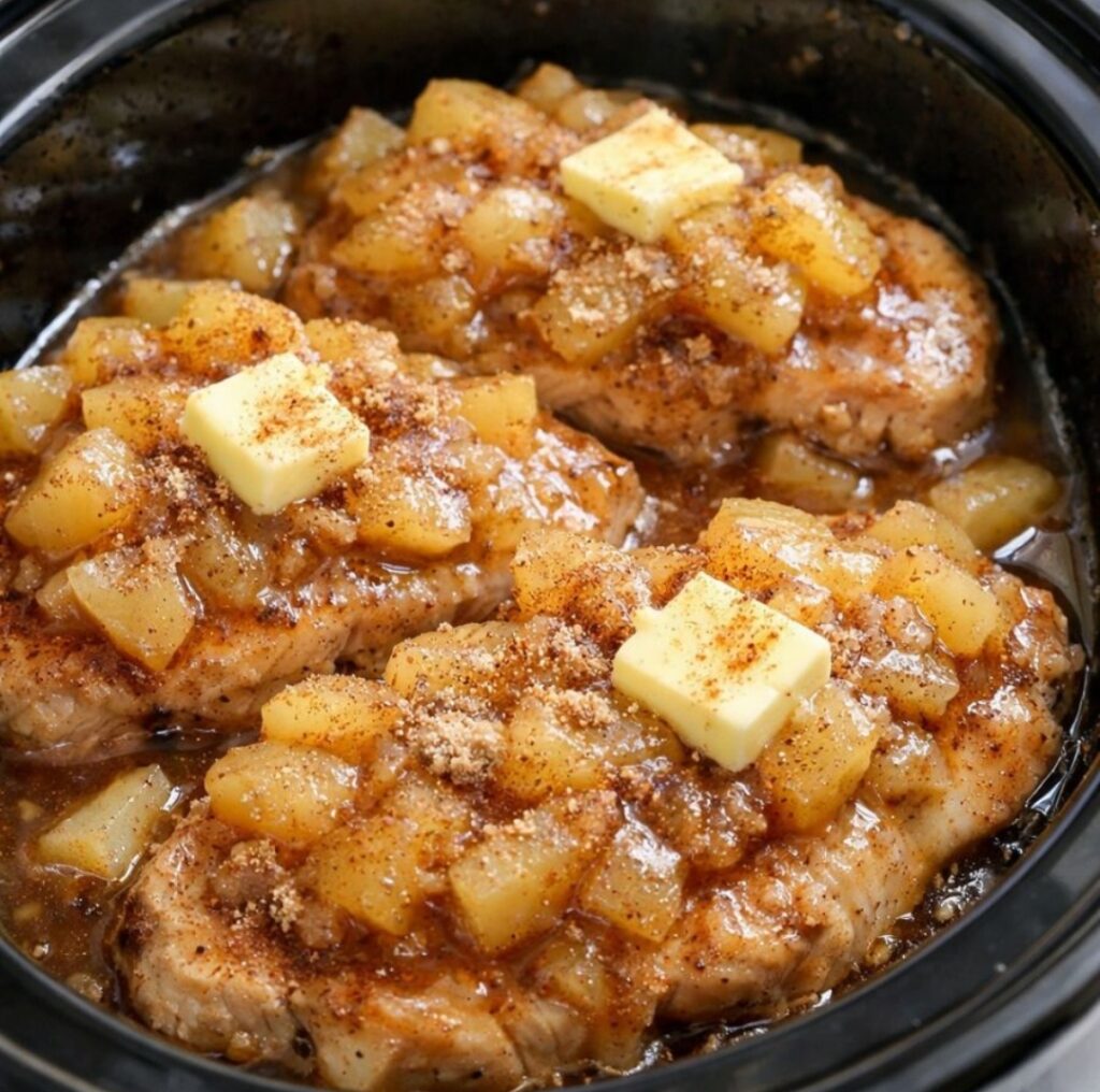 Slow Cooker Apple Pork Chops
