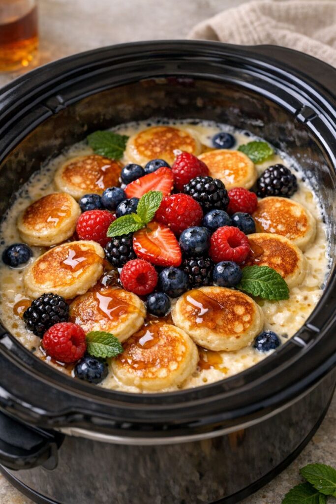 Slow Cooker Pancake Dessert Yummy