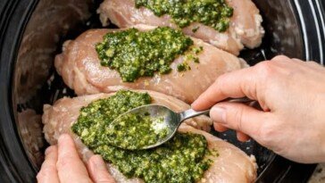 Slow Cooker Pesto Chicken