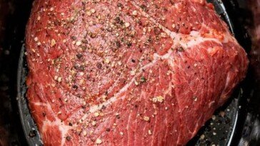 Slow Cooker Sirloin Tip Roast 5-Ingredient