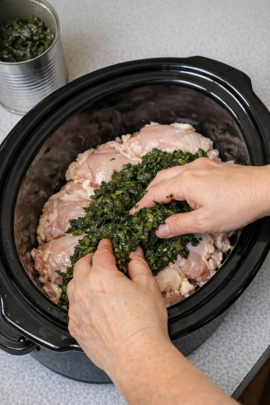 Slow Cooker Spinach Chicken