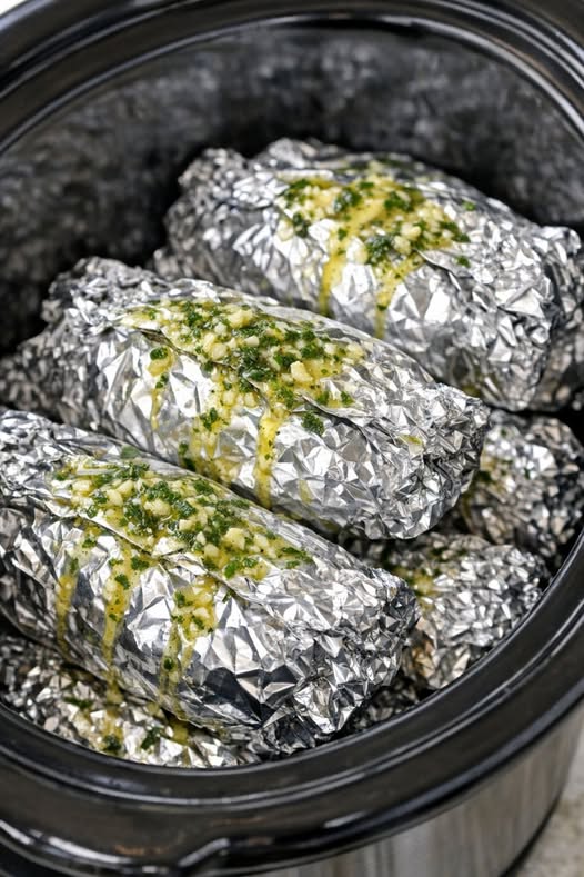 Steak and Green Bean Packets Slow Cooker