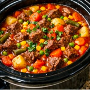 Slow Cooker Tomato Beef Stew