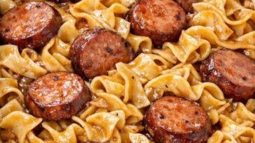 Smoked Sausage Noodles Slow Cooker