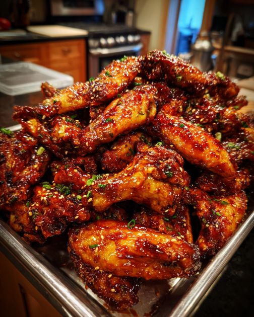 Spicy Teriyaki Chicken Wings Slow Cooker