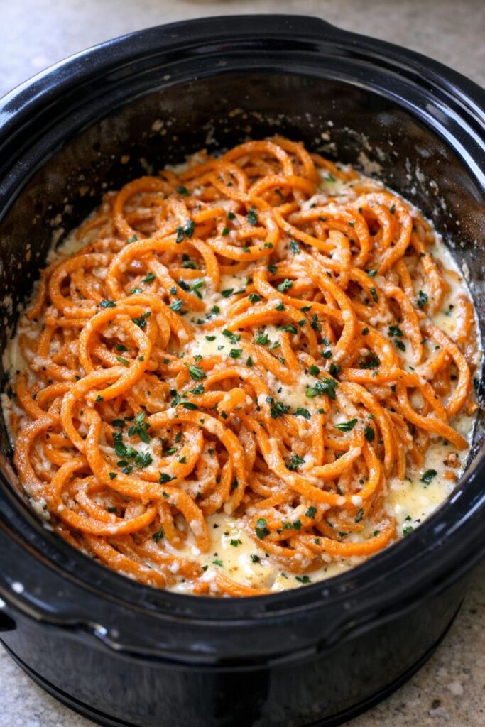 Spring Sweet Potatoes-4-Ingredient In Slow Cooker