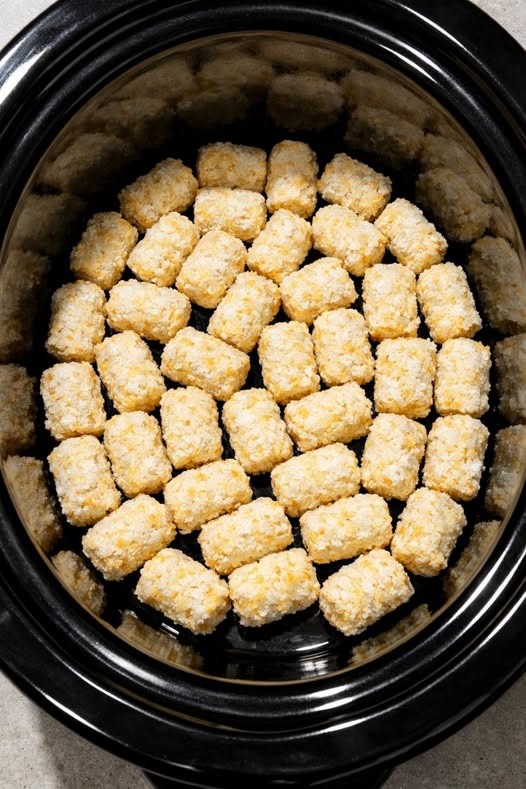 Weeknight Tater Tot Potatoes Slow Cooker 4-Ingredient