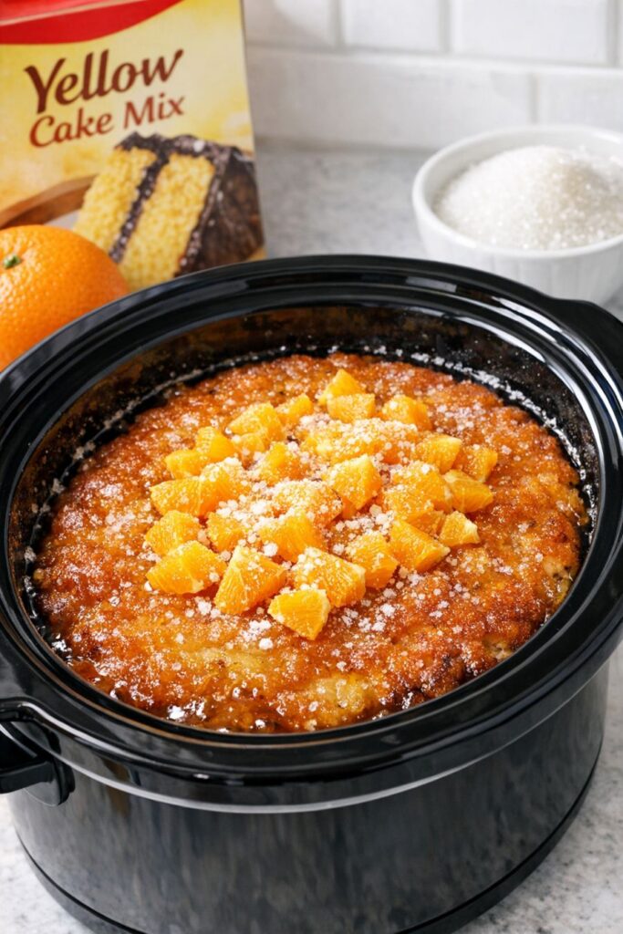 Whole-Orange Spring Pudding Slow Cooker